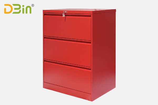 red 2d1f lateral filing cabinet fireproof